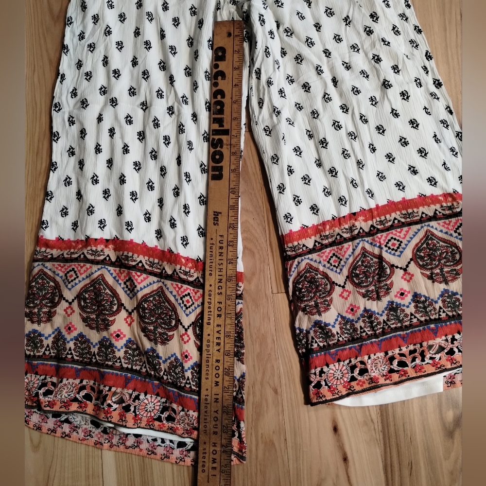 ๐ 4 for $25 ๐ Xhilaration Boho Lounge Pull On Wide Leg Pants Size Medium - Picture 12 of 13